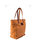 Leather Tote In Lambskin Tan Mod 288 - Tan