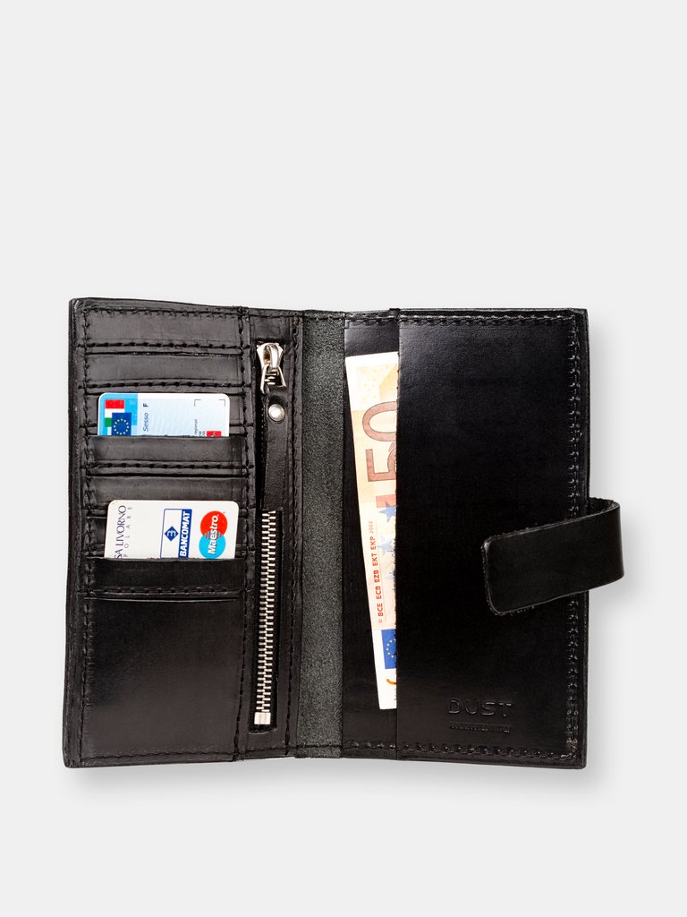 Mod 112 Wallet in Cuoio Black - Black