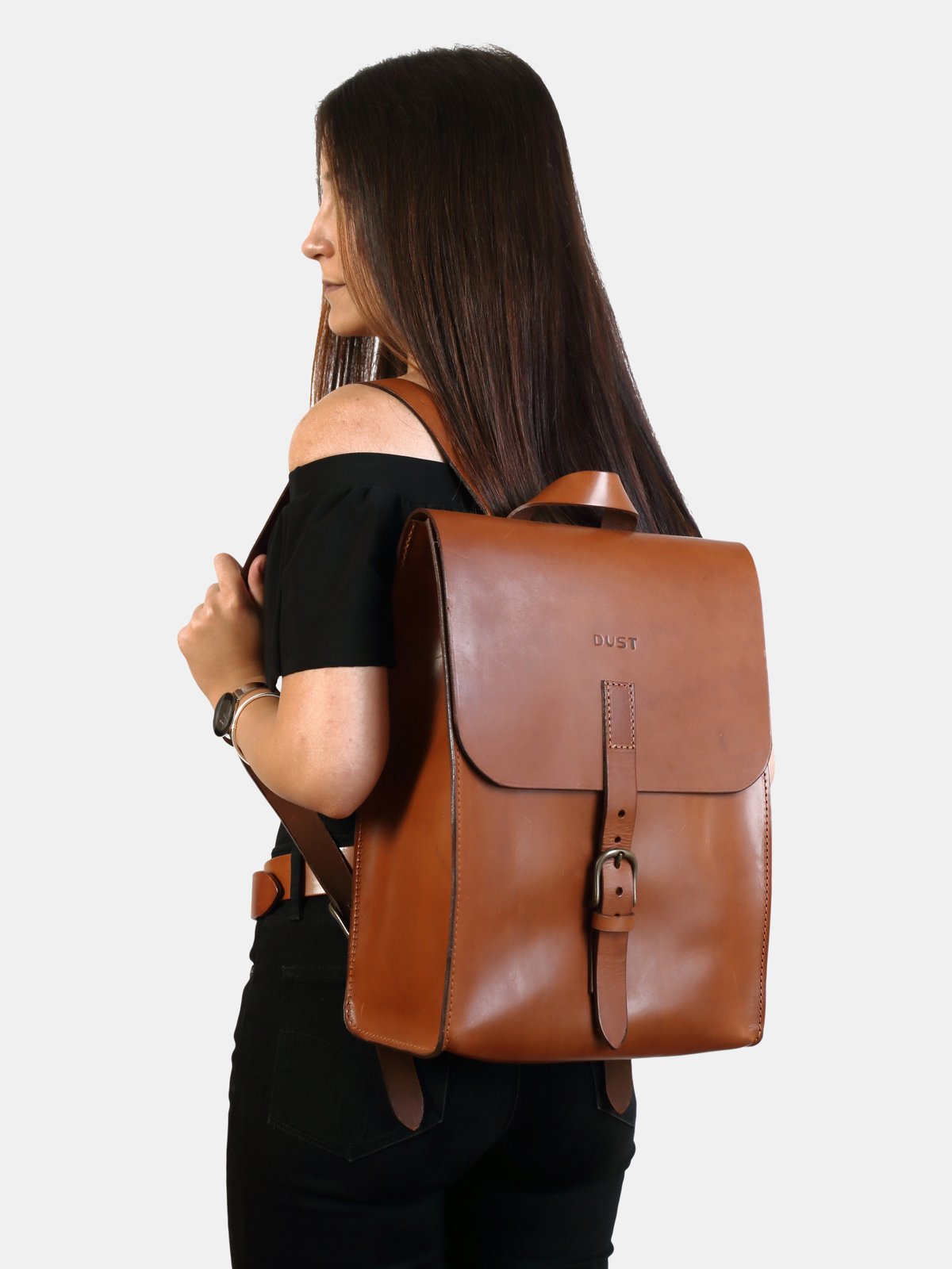 Dust Unisex Tuscan Leather Messenger Shoulder Bag