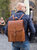 Mod 120 Backpack in Cuoio brown