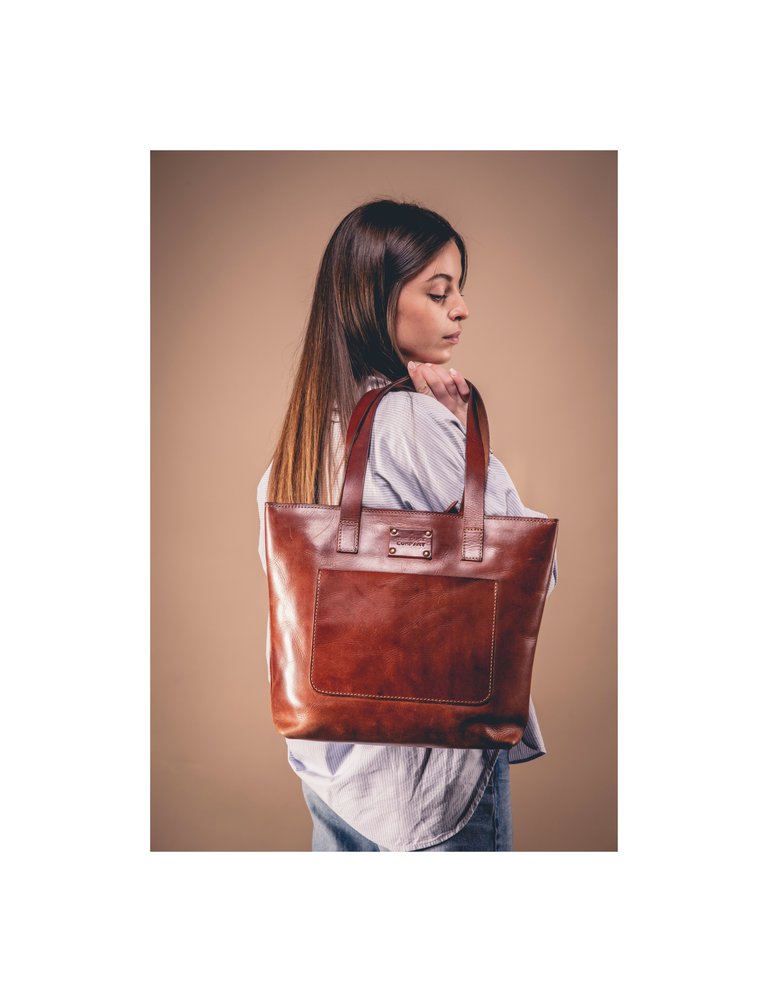 Mod 147 Tote in Cuoio Brown - Cuoio Brown