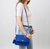 Mod 163 Clutch in Cuoio Blue