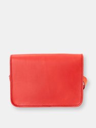 Mod 163 Clutch in Cuoio Red