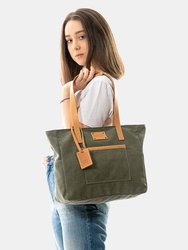 Mod 230 Vintage Tote in Cotton Green