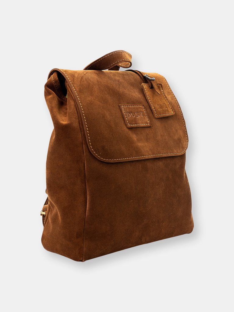 Mod 238 Backpack in Leather Suede Brown