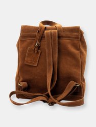 Mod 238 Backpack in Leather Suede Brown