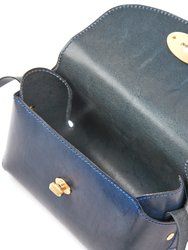 The Small Box In Leather Blue