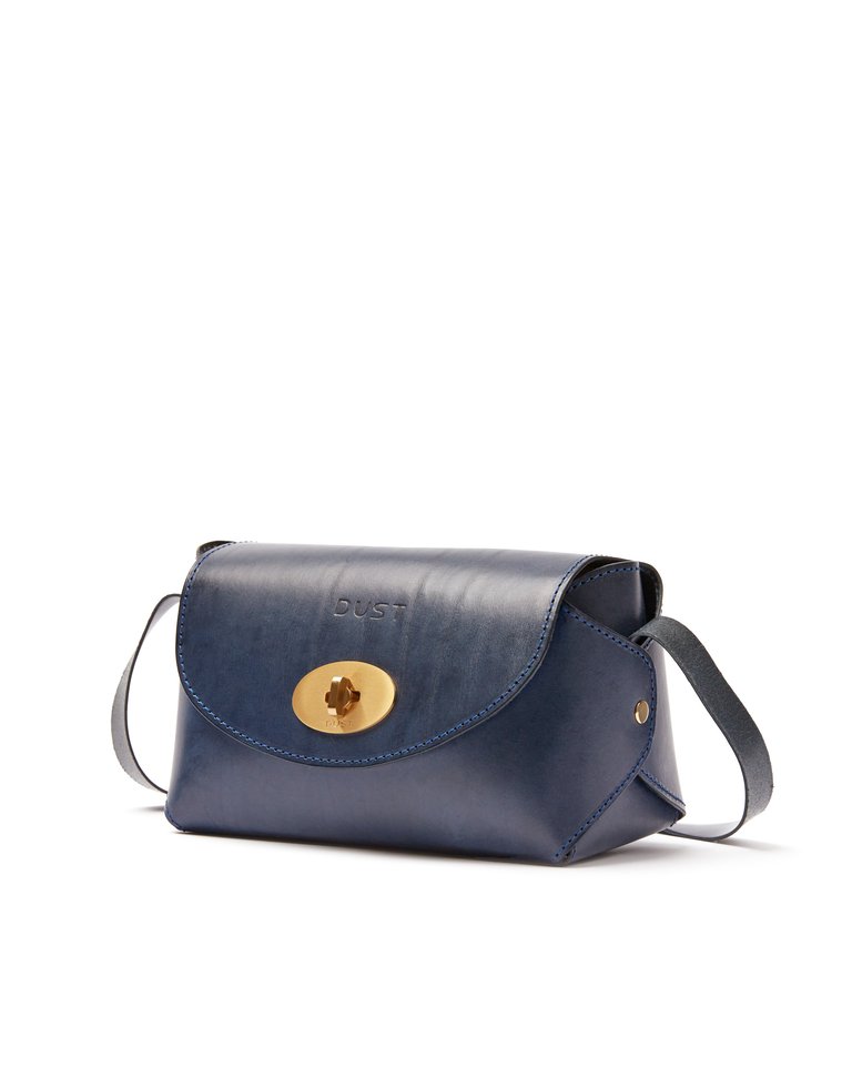 The Small Box In Leather Blue - Blue