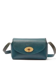 The Small Box In Leather Jade - Jade Green