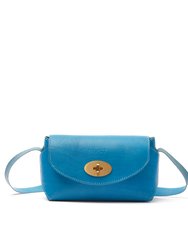 The Small Box In Leather Light Blue - Light Blue