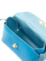 The Small Box In Leather Light Blue
