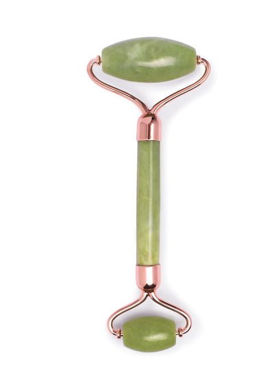 Earth Harbor Naturals Island Jade Rose Gold Gemstone Facial Roller product