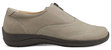 Women's Fannie Round Toe Casual Leather Slip-On Flats In Taupe - Taupe