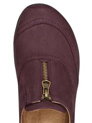 Women'S Fannie Round Toe Casual Leather Slip-On Flats