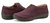 Women'S Fannie Round Toe Casual Leather Slip-On Flats - Dark Red
