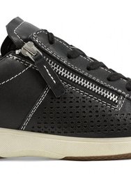 Women'S Netta Leather Sneaker - Black