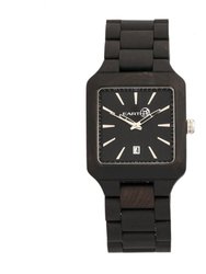 Arapaho Bracelet Watch With Date - Dark Brown