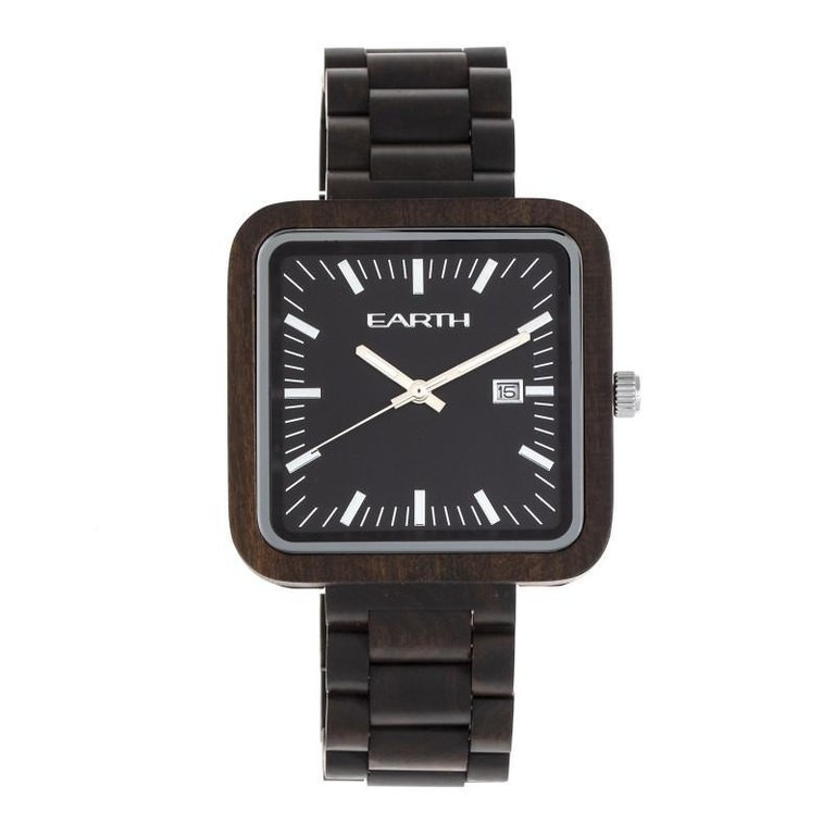 Berkshire Bracelet Watch With Date - Dark Brown