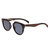 Ceira Polarized Sunglasses - Brown Stripe/Black