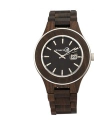 Cherokee Bracelet Watch With Magnified Date - Dark Brown