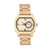 Earth Wood Scaly Bracelet Watch w/Date