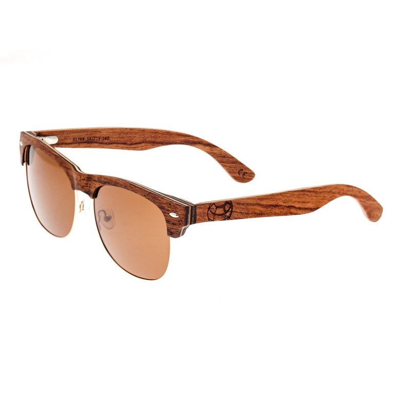 Moonstone Polarized Sunglasses - Red Rosewood/Brown