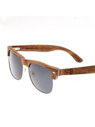 Moonstone Polarized Sunglasses - Walnut-Zebra/Black