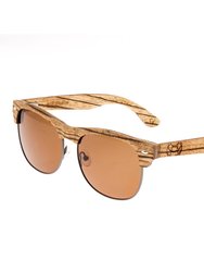 Moonstone Polarized Sunglasses - Zebra/Brown