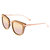 Nissi Polarized Sunglasses - Zebrawood/Rose Gold