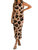 Leopard Sleeveless Maxi Dress In Tan Multi