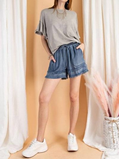 Easel Lovesick Washed Denim Short product