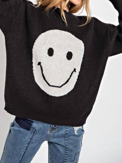 Easel Smiley Face Loose Fit Sweater product