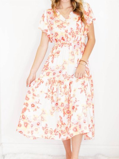 Easel V-Neck Floral Printed Dress product
