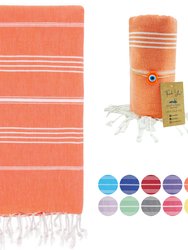 Lina Peshtemal Beach Towel - Orange