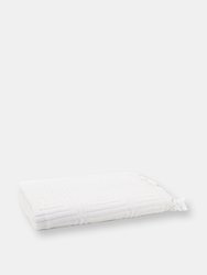 Troya Bamboo Bath Towel - White