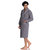 Waffle Terry Turkish Cotton Unisex Bathrobe - Anthracite