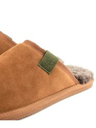 Mens Ellis Sheepskin Slippers - Chestnut