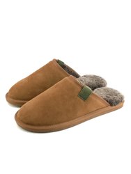 Mens Ellis Sheepskin Slippers - Chestnut - Chestnut