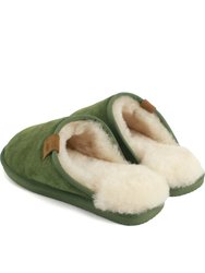 Mens Ellis Sheepskin Slippers - Olive