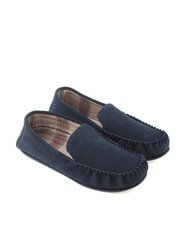 Mens Harris Suede Moccasins - Navy