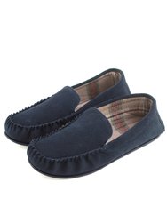 Mens Harris Suede Moccasins - Navy - Navy