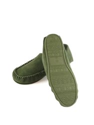 Mens Harris Suede Moccasins - Olive