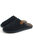 Mens Tipped Sheepskin Slippers - Navy - Navy