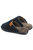 Mens Tipped Sheepskin Slippers - Navy