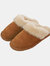 Unisex Adults Sheepskin Lined Mule Slippers - Chestnut - Chestnut