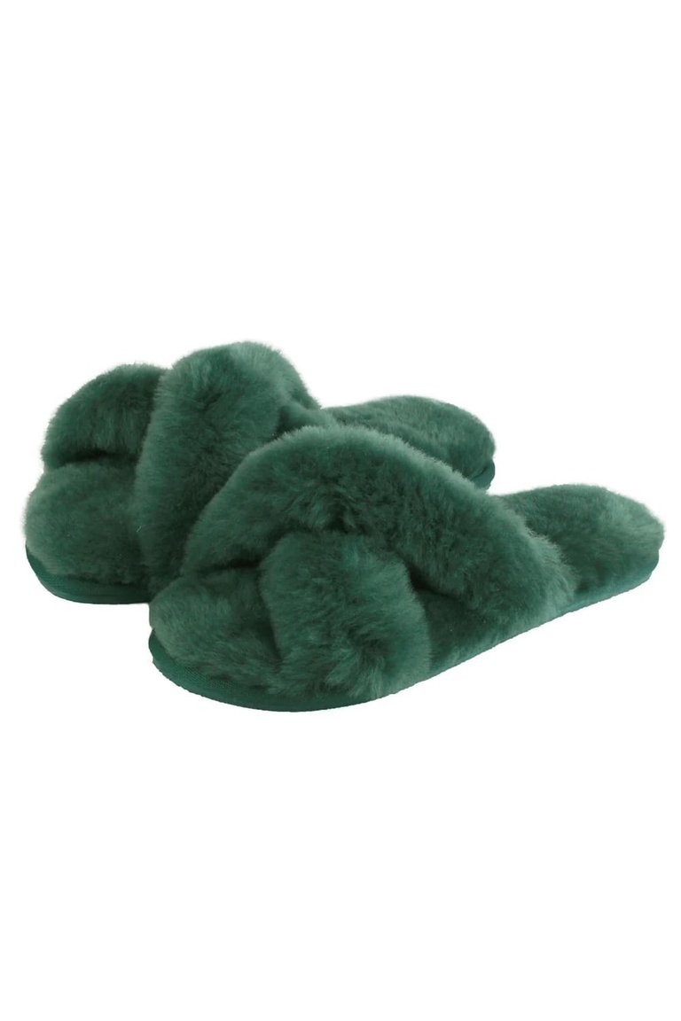 Womens/Ladies Delilah Sheepskin Slippers - Marine - Marine