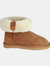 Womens/Ladies Freya Cuff And Button Sheepskin Boots - Chestnut - Chestnut