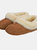 Womens/Ladies Full Sheepskin Turn Slippers (Chestnut)