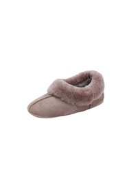 Womens/Ladies Full Sheepskin Turn Slippers - Mink - Mink