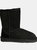 Womens/Ladies Jodie Sheepskin Short Plain Boots- Black - Black